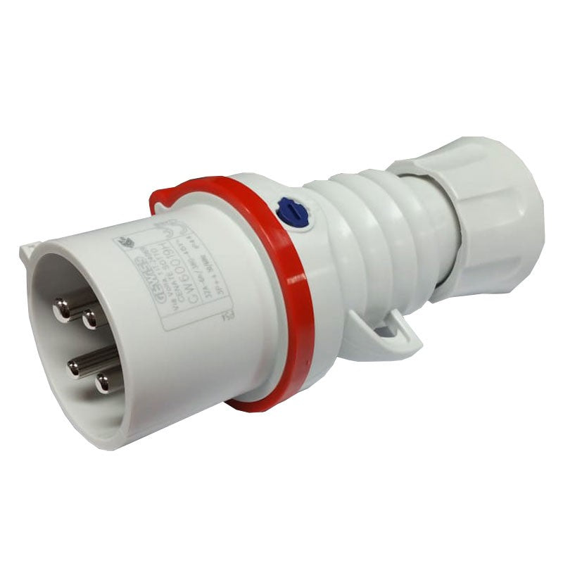 Spina mobile Gewiss 3P+T 32A IP44 rossa 380V GW60019H Spina mobile Gewiss 3P+T 32A IP44 rossa 380V GW60019H